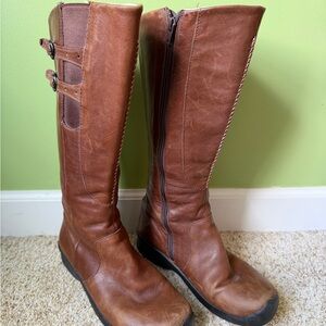 Keen Brown Tall Leather Riding Boots
